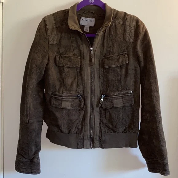 🎉4XHP🎉 Anthropologie Marrakech Colby Jacquard Bomber Jacket - Picture 3 of 8